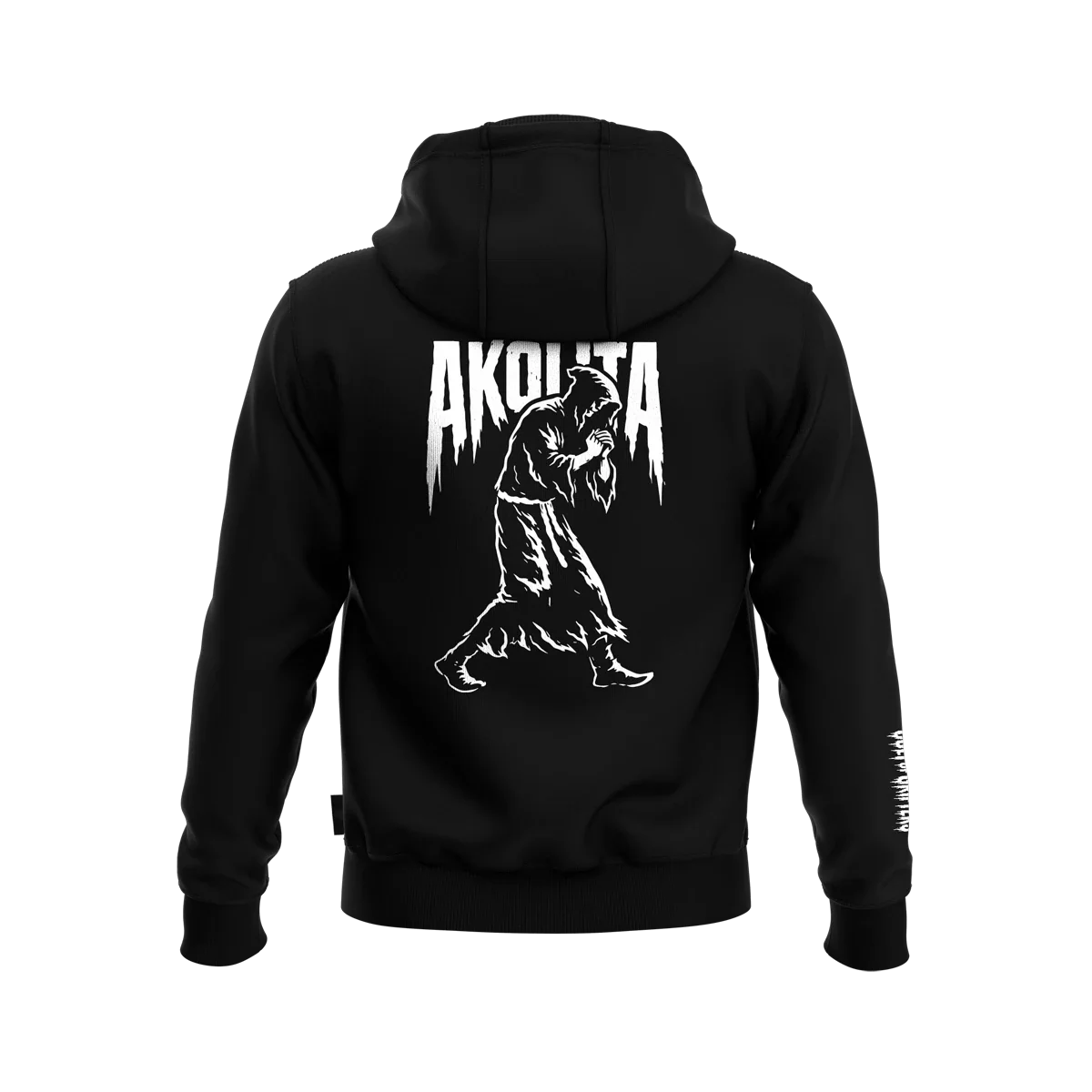 Arkadikuss Logo Basic Black Hoodie - Image 3