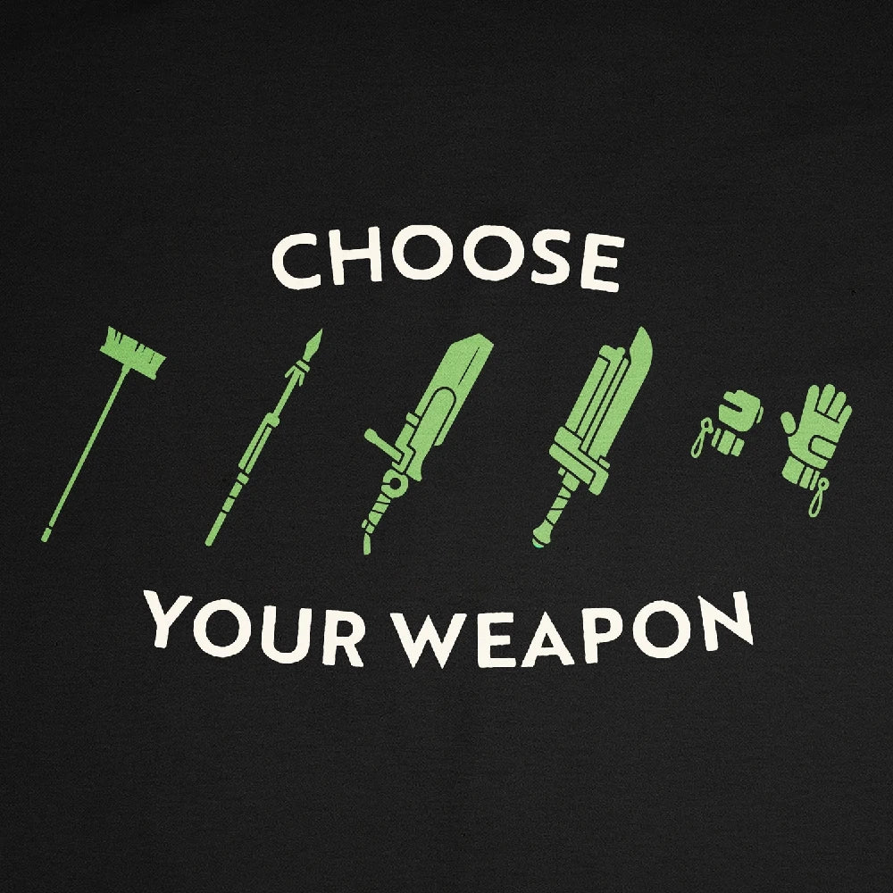 Choose Your Weapon T-shirt - Image 2