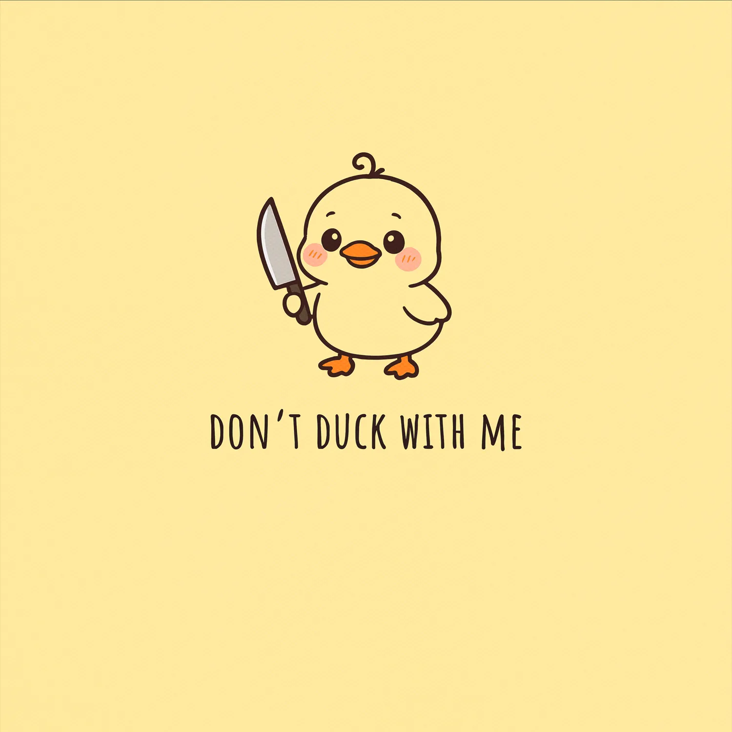 Drawstring Backpack Don't Duck With Me - Image 2