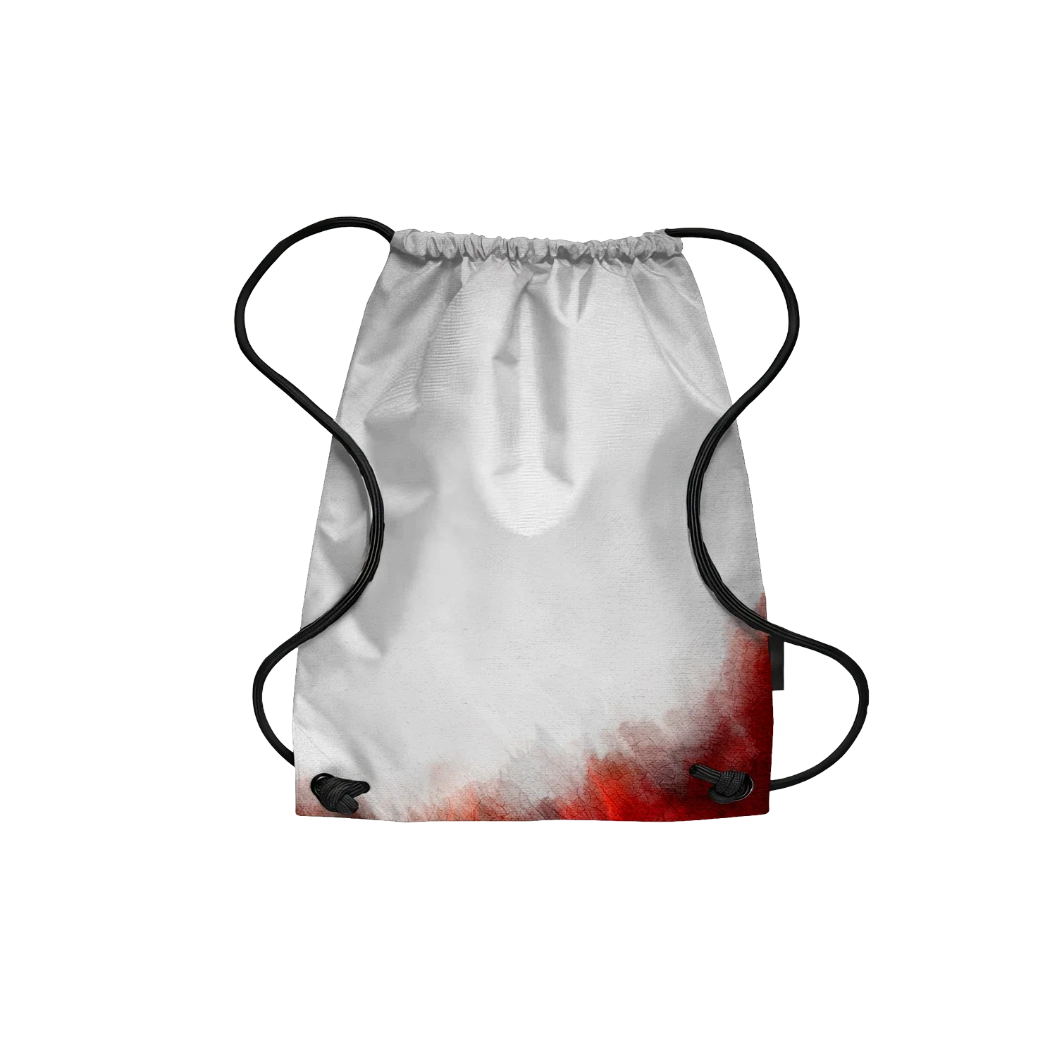 Drawstring Backpack Red & White Banner - Image 3