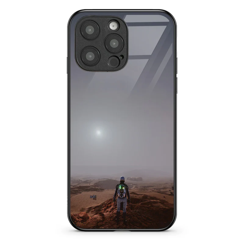 Glass Phone Case A Landscape of Mars - Image 107