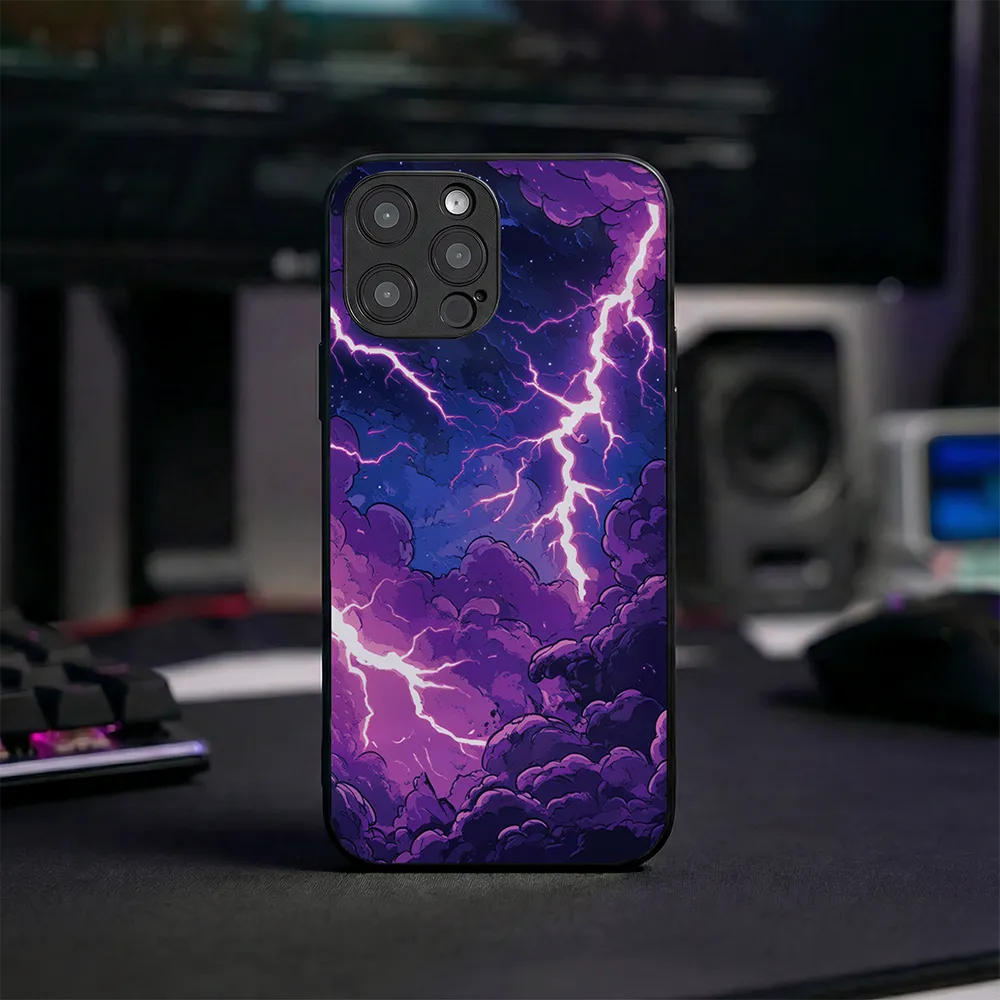Glass Phone Case Amethyst Fury