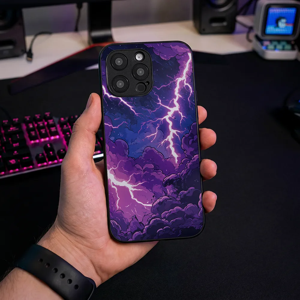 Glass Phone Case Amethyst Fury - Image 2