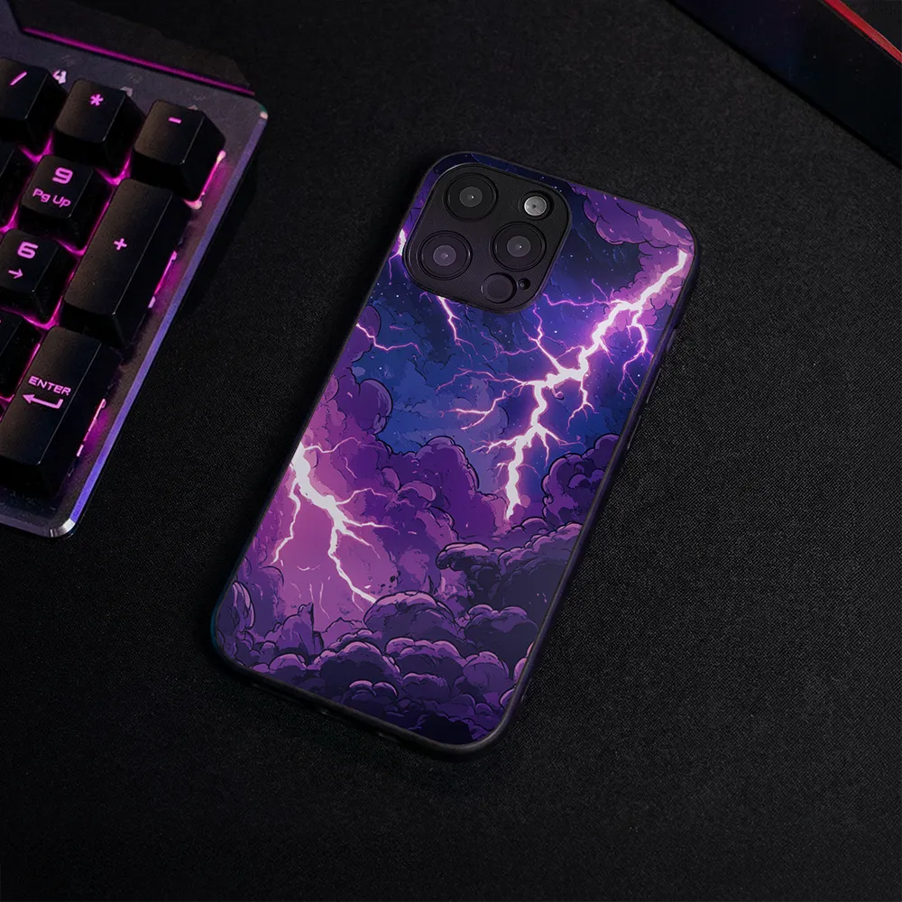 Glass Phone Case Amethyst Fury - Image 4