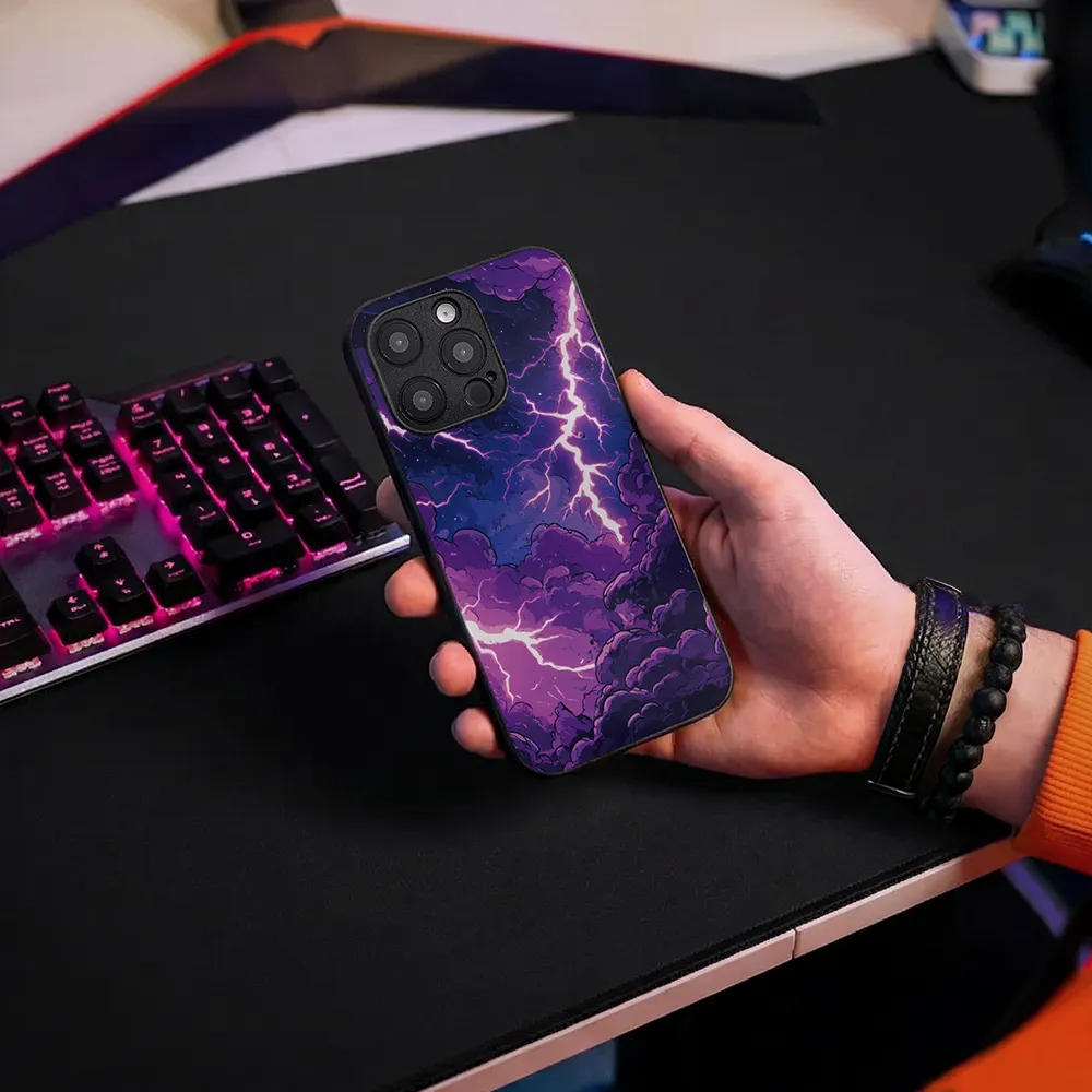 Glass Phone Case Amethyst Fury - Image 9