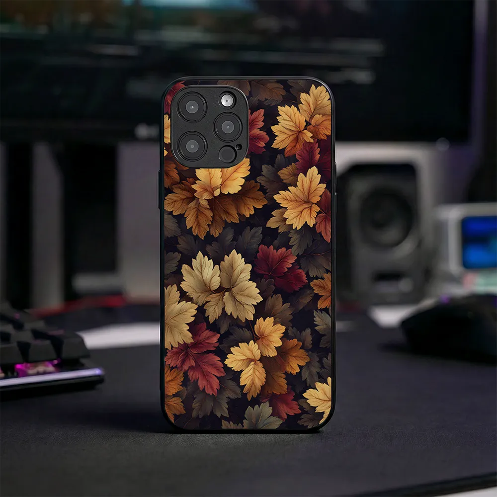 Glass Phone Case Autumn Leaves