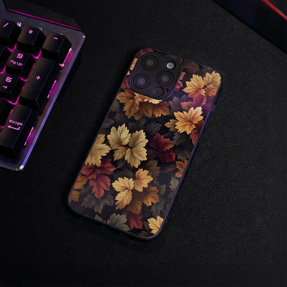 Glass Phone Case Autumn Leaves - Image 4
