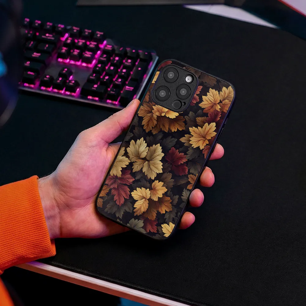 Glass Phone Case Autumn Leaves - Image 5