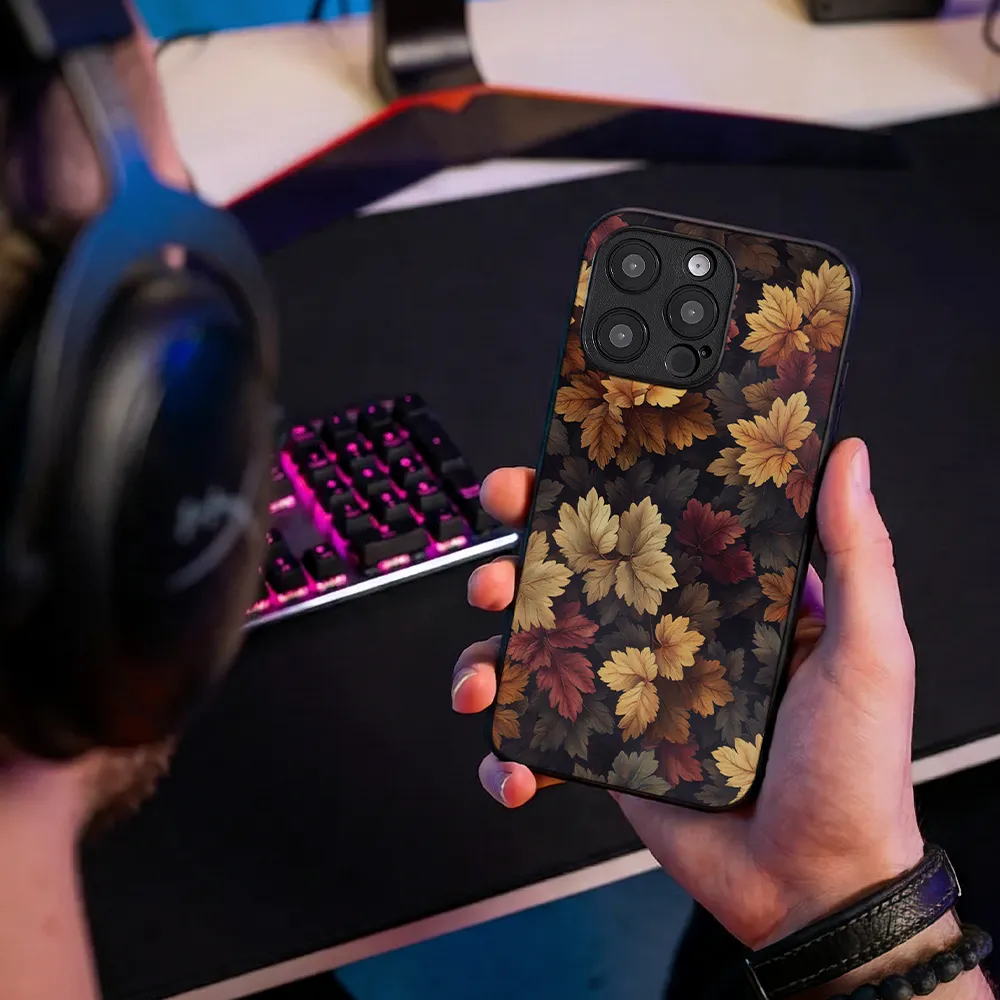 Glass Phone Case Autumn Leaves - Image 8