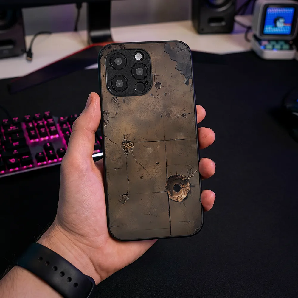 Glass Phone Case Battle Marks - Image 2
