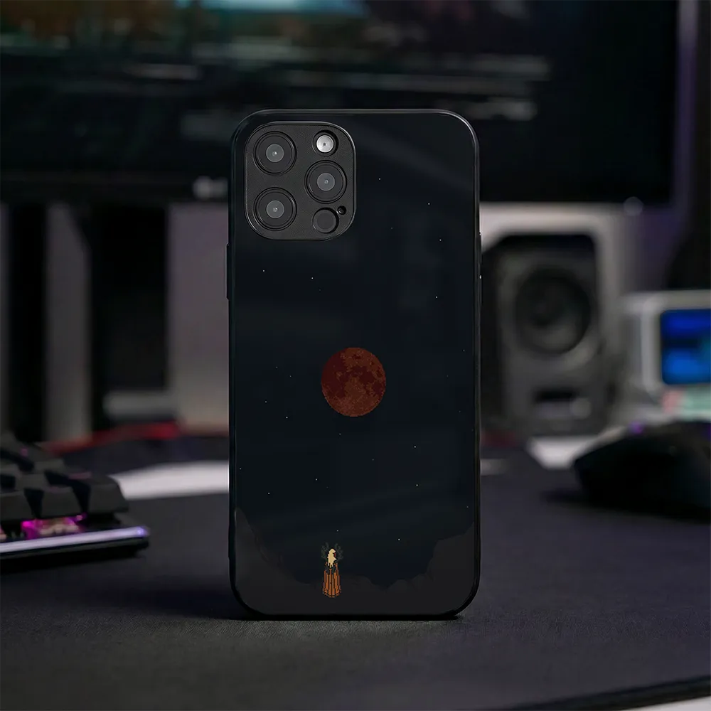 Glass Phone Case Bloodmoon