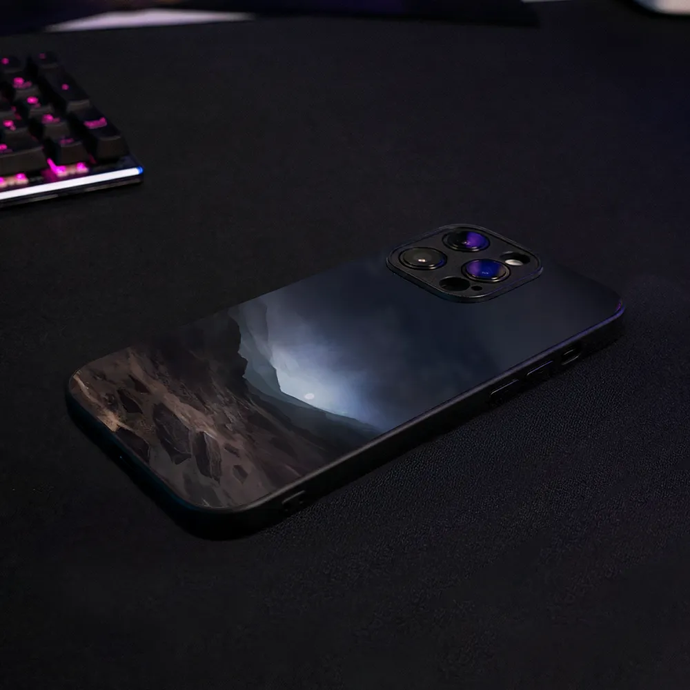 Glass Phone Case Blue Sunset On Mars - Image 10
