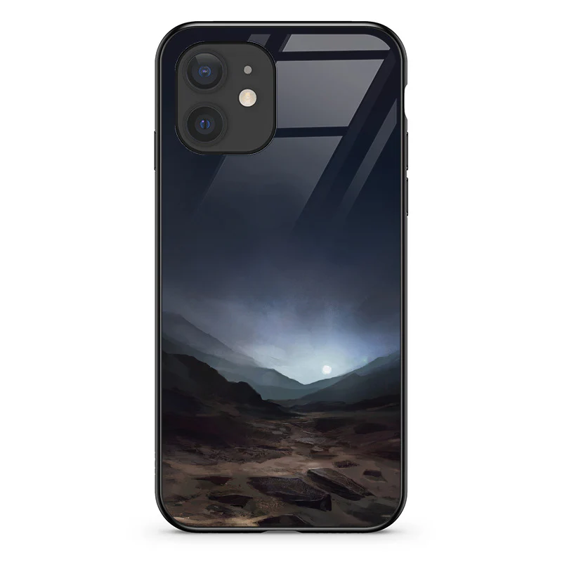 Glass Phone Case Blue Sunset On Mars - Image 27