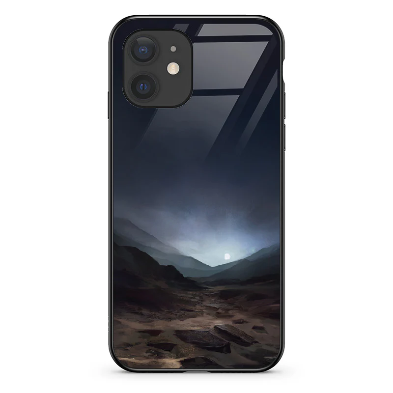 Glass Phone Case Blue Sunset On Mars - Image 51