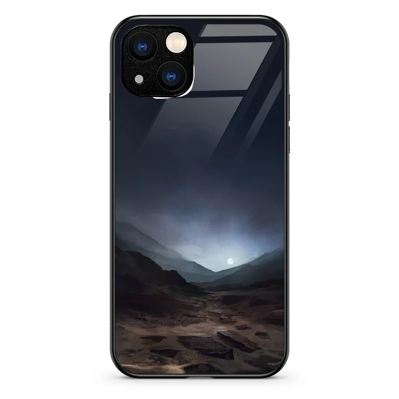 Glass Phone Case Blue Sunset On Mars - Image 52