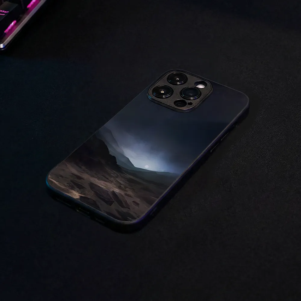 Glass Phone Case Blue Sunset On Mars - Image 7