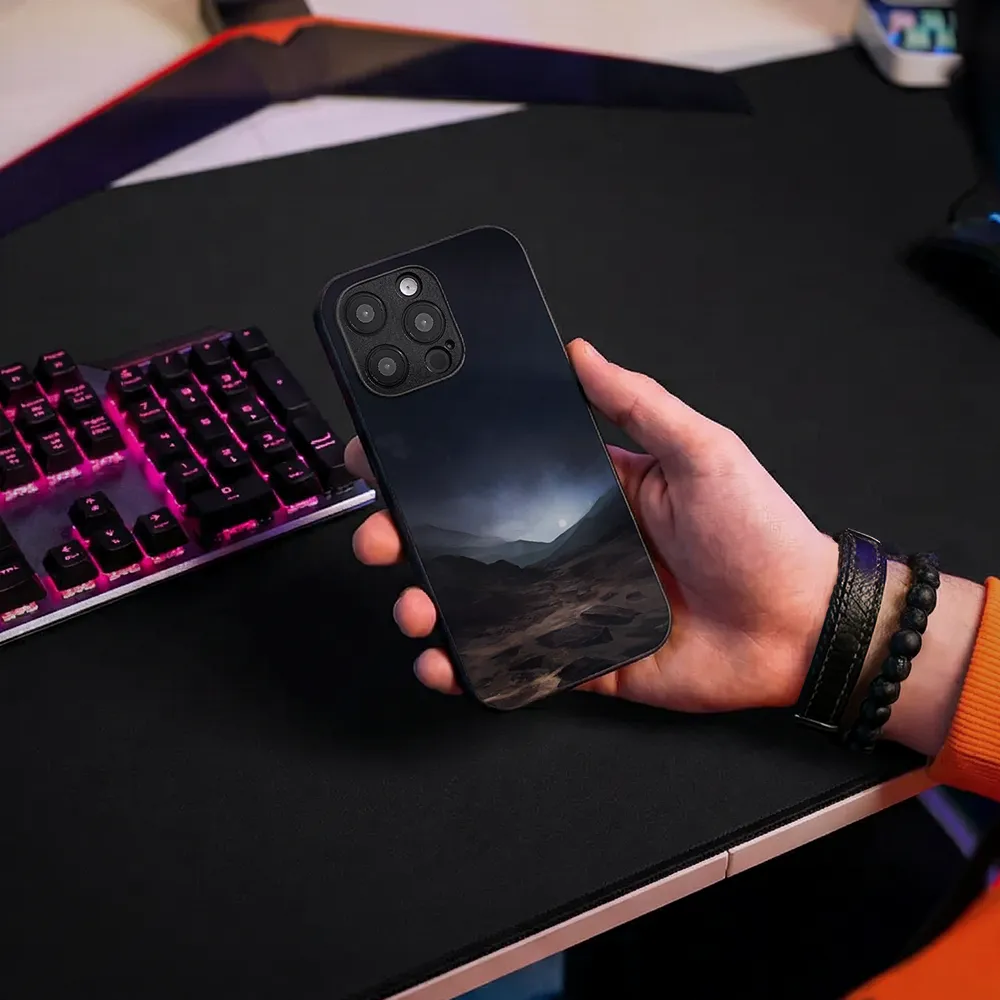 Glass Phone Case Blue Sunset On Mars - Image 9