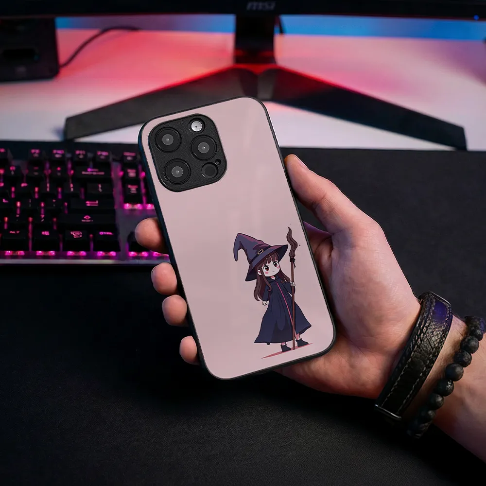 Glass Phone Case Chibi Magician - Image 3