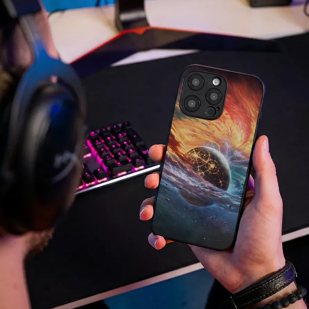 Glass Phone Case Cosmic Storms - Image 8