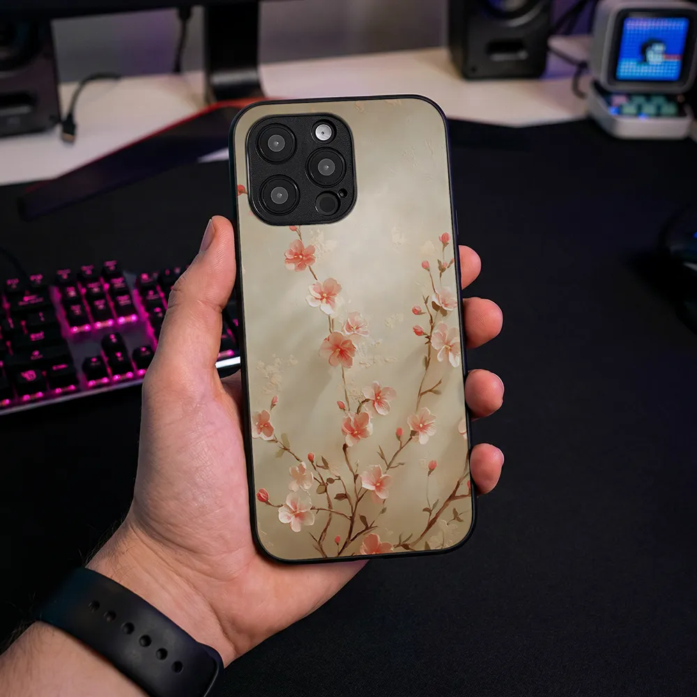 Glass Phone Case Delicate Flower - Image 2