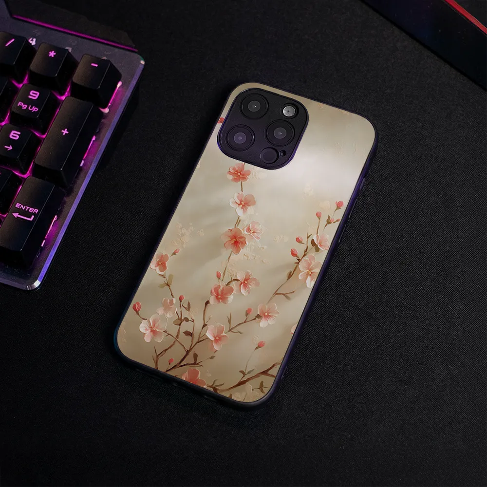 Glass Phone Case Delicate Flower - Image 4