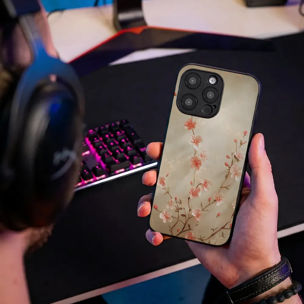 Glass Phone Case Delicate Flower - Image 8