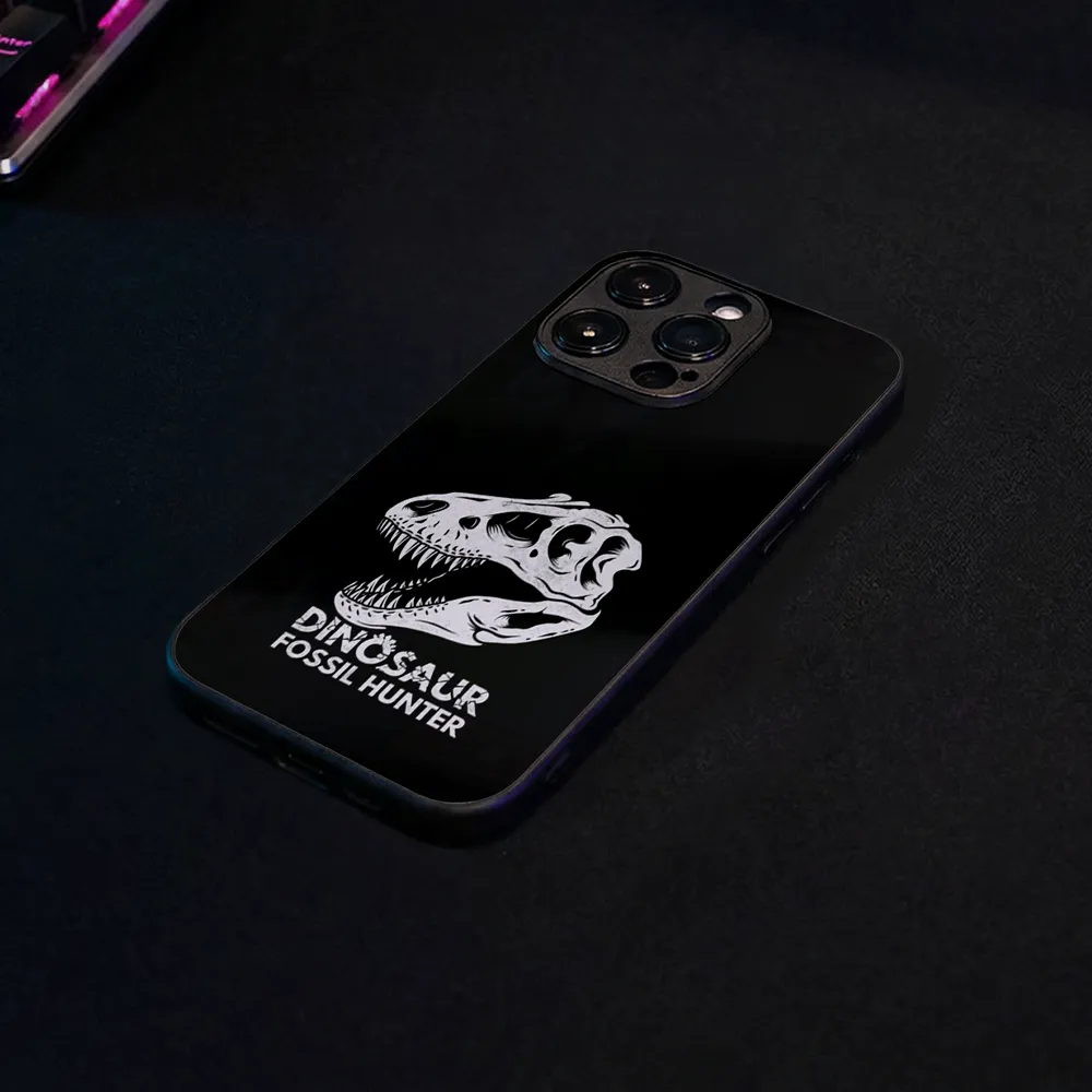 Glass Phone Case Dino Skull Hunter - Image 7