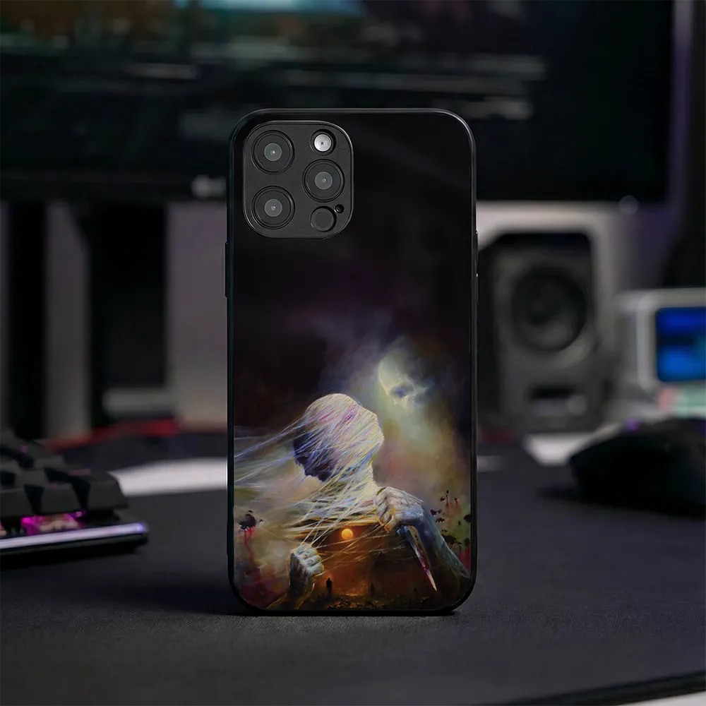 Glass Phone Case Existential Duality