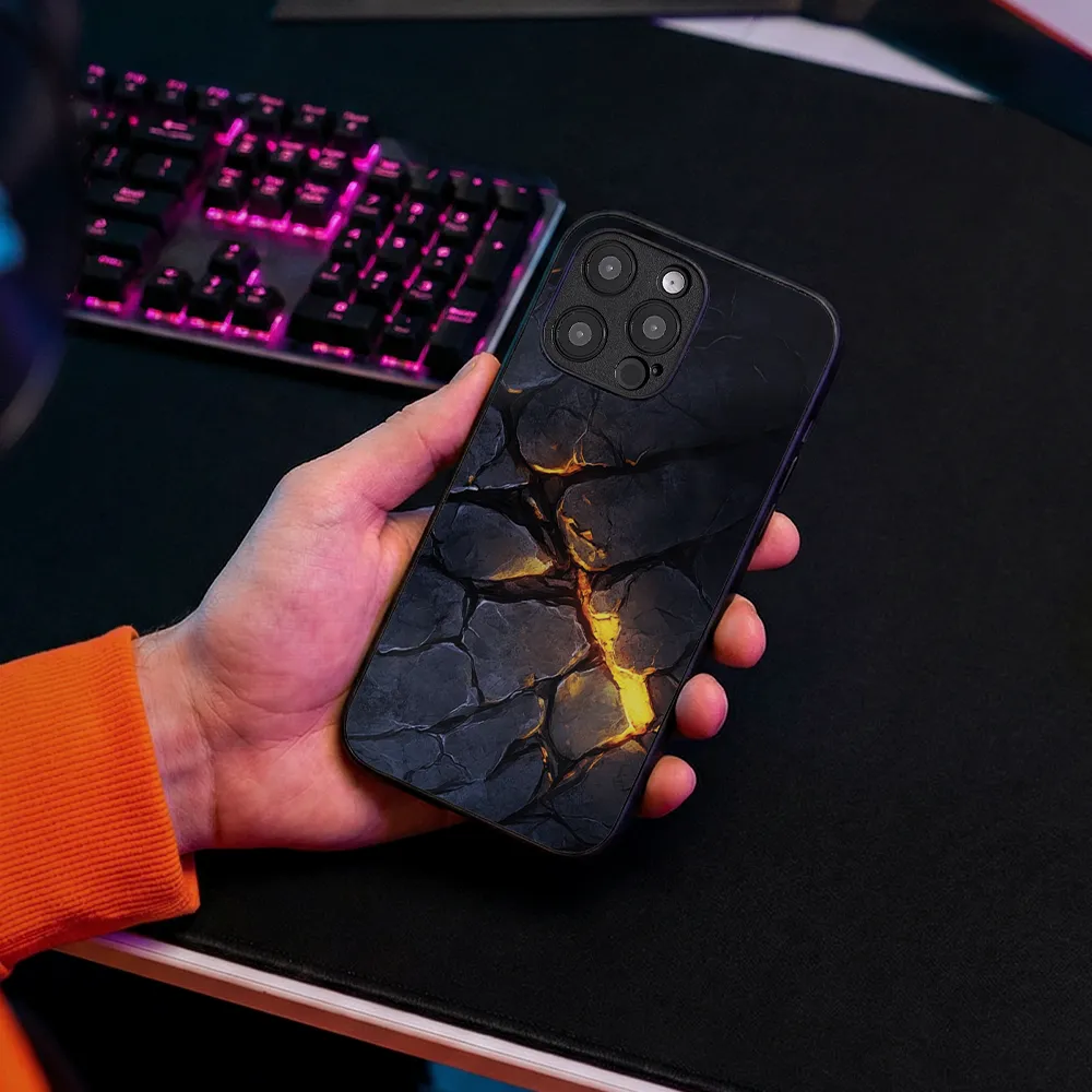 Glass Phone Case Fiery Rift - Image 5