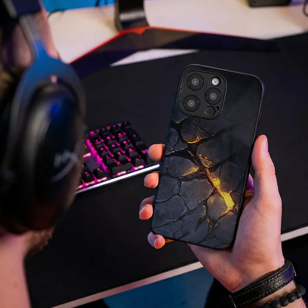 Glass Phone Case Fiery Rift - Image 8