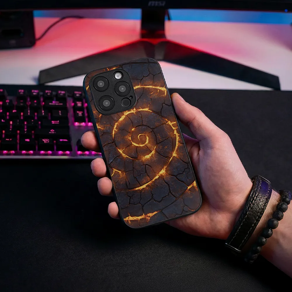 Glass Phone Case Flame Vortex - Image 3