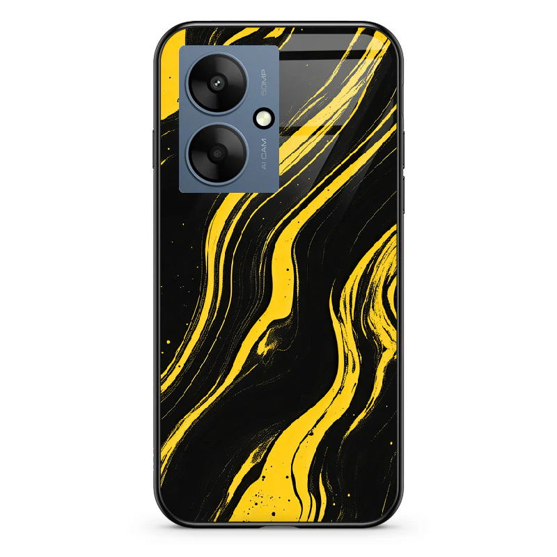 Glass Phone Case Golden Magma - Image 104