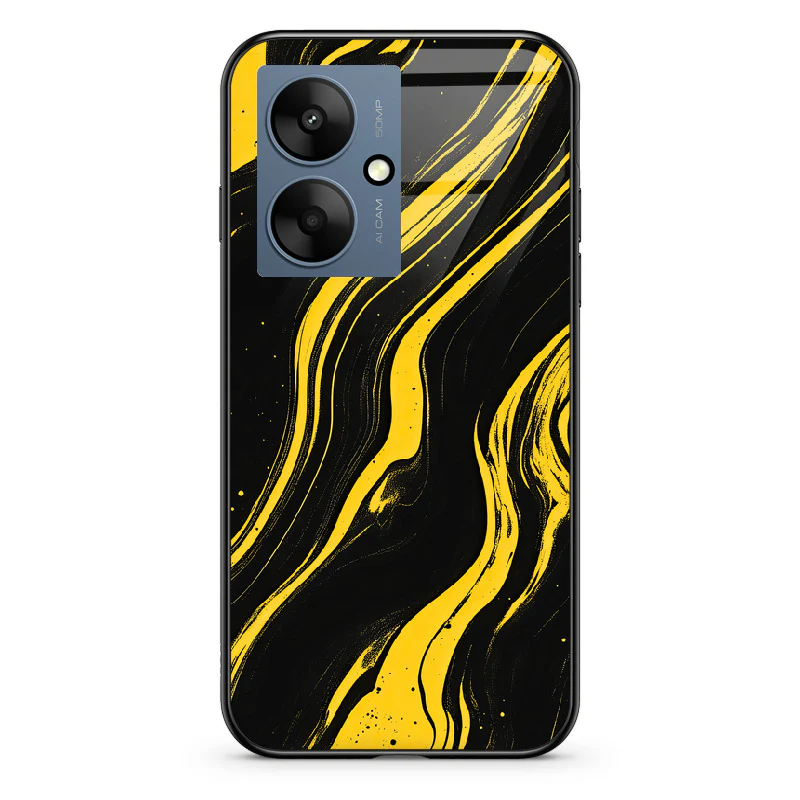 Glass Phone Case Golden Magma - Image 105