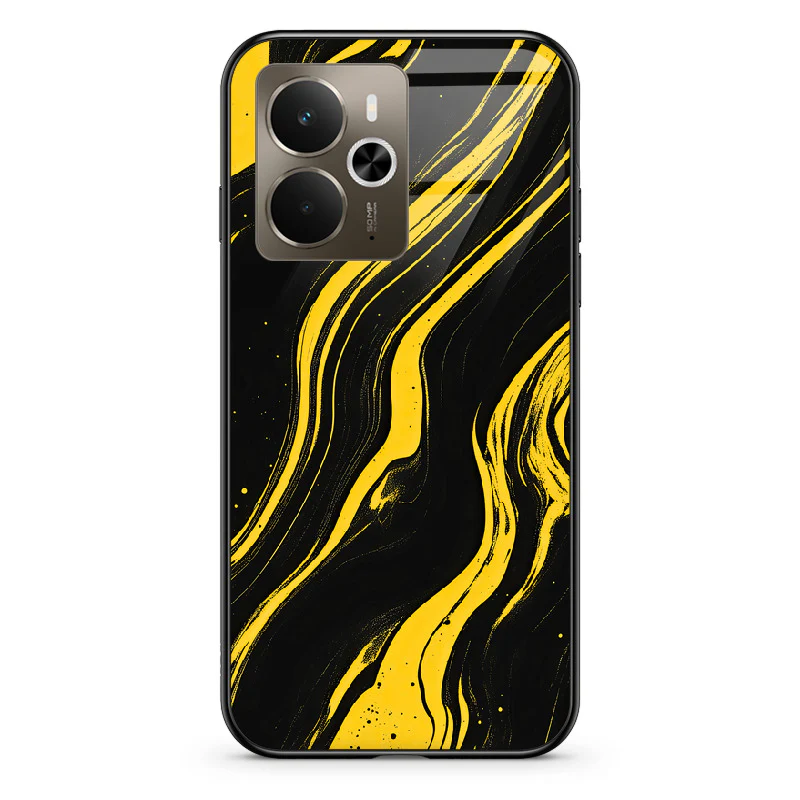 Glass Phone Case Golden Magma - Image 130