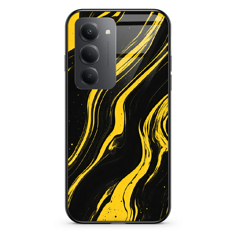 Glass Phone Case Golden Magma - Image 136
