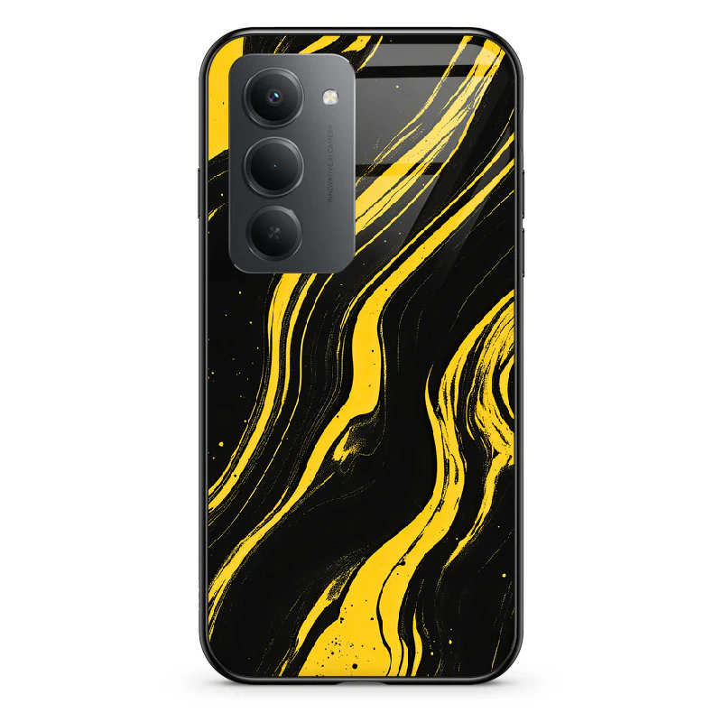 Glass Phone Case Golden Magma - Image 137