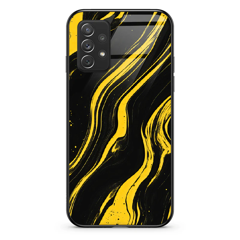 Glass Phone Case Golden Magma - Image 35