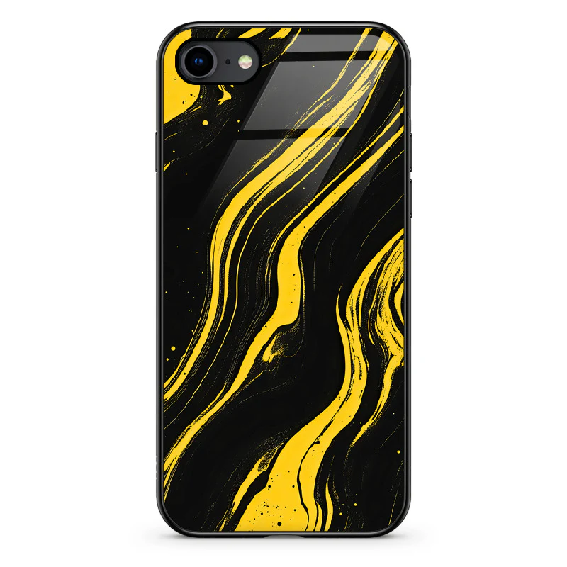 Glass Phone Case Golden Magma - Image 74