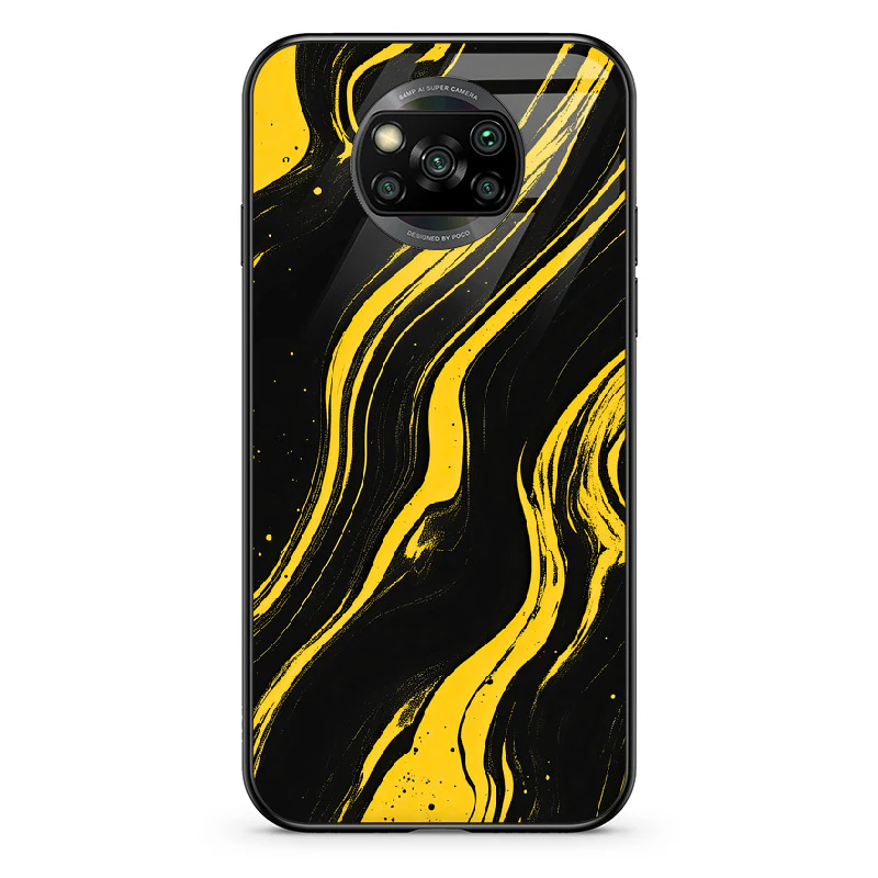 Glass Phone Case Golden Magma - Image 89