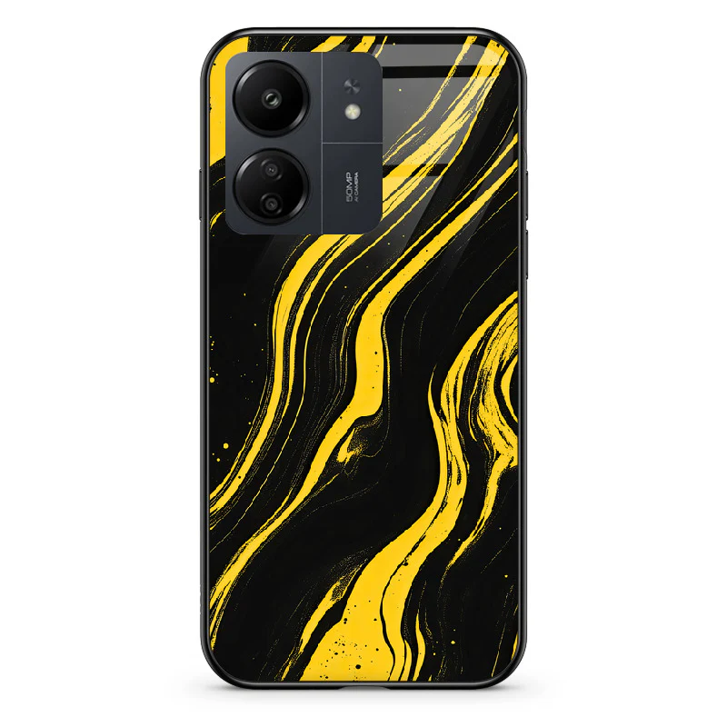 Glass Phone Case Golden Magma - Image 90