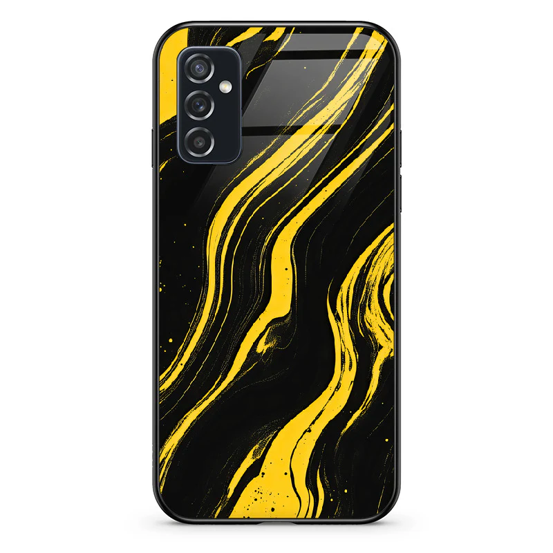 Glass Phone Case Golden Magma - Image 94