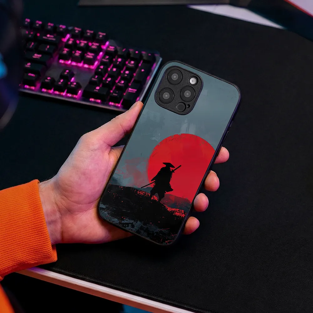 Glass Phone Case Grey Samurai - Image 5