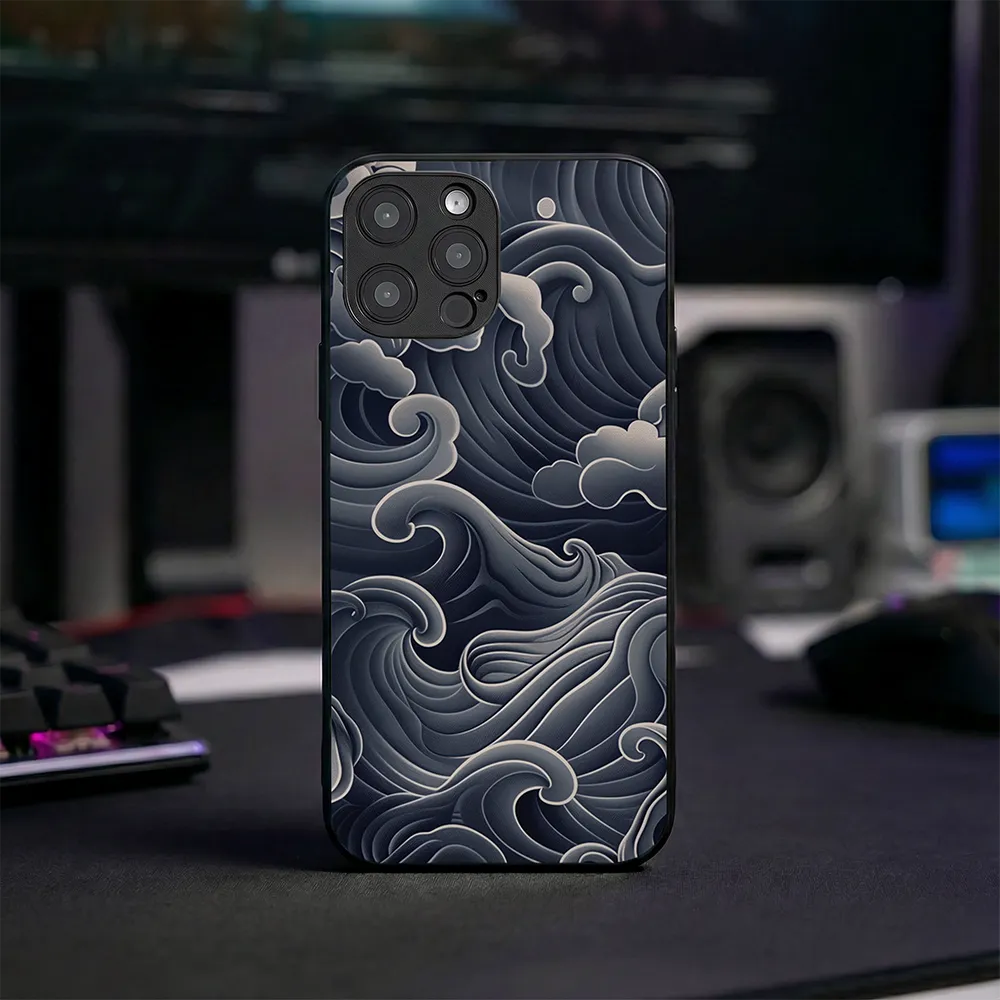 Glass Phone Case Huge Waves