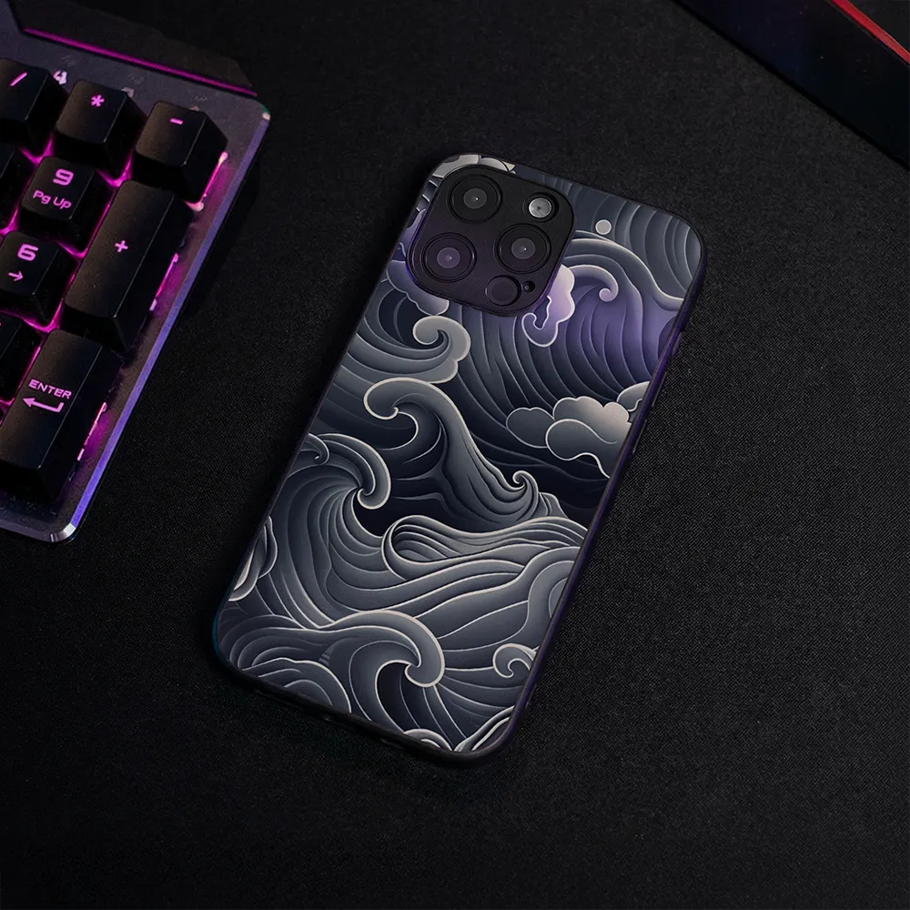 Glass Phone Case Huge Waves - Image 4
