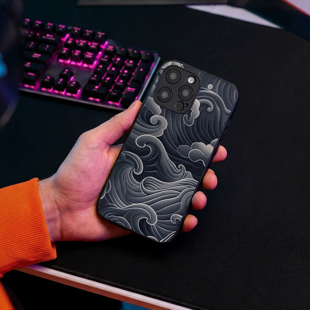Glass Phone Case Huge Waves - Image 5
