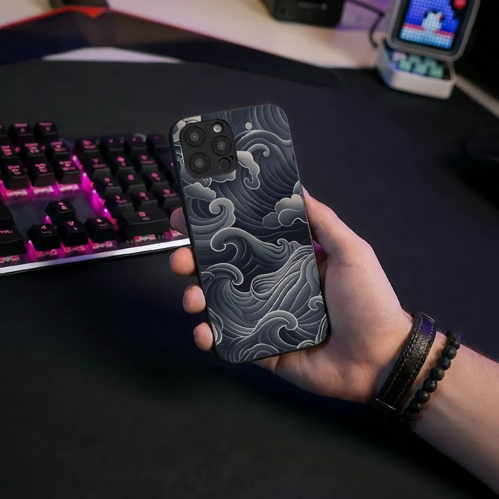 Glass Phone Case Huge Waves - Image 6