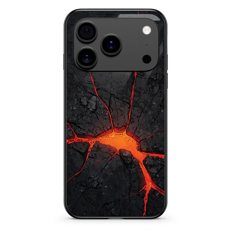 Glass Phone Case Lava Cracks - Image 134