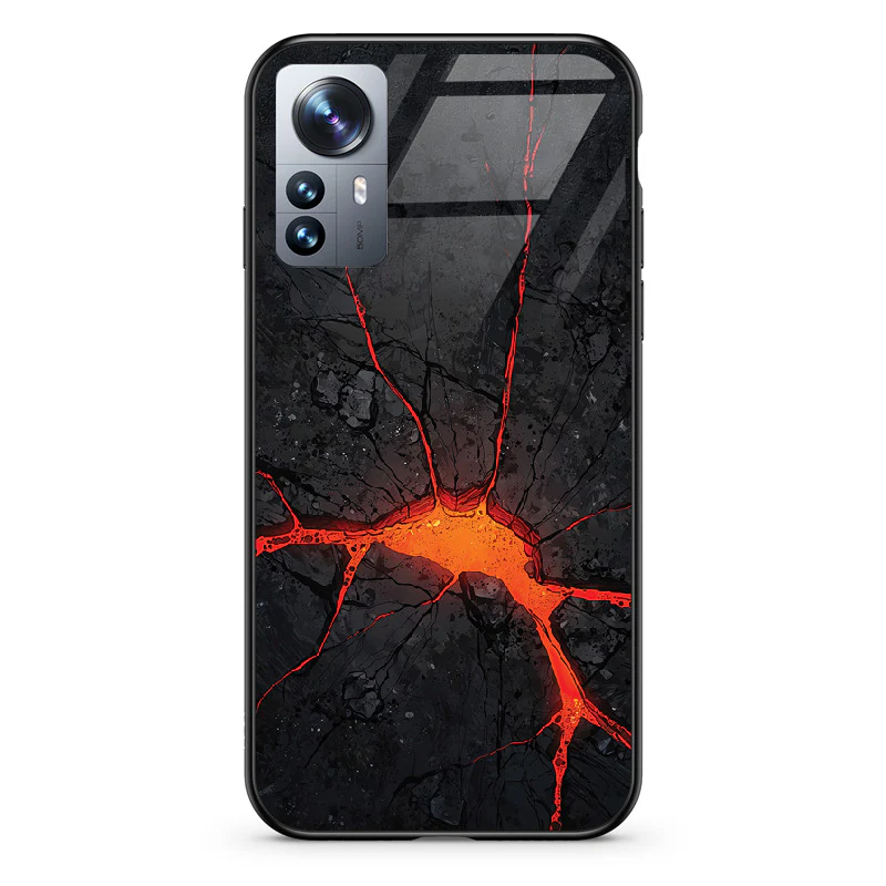 Glass Phone Case Lava Cracks - Image 77