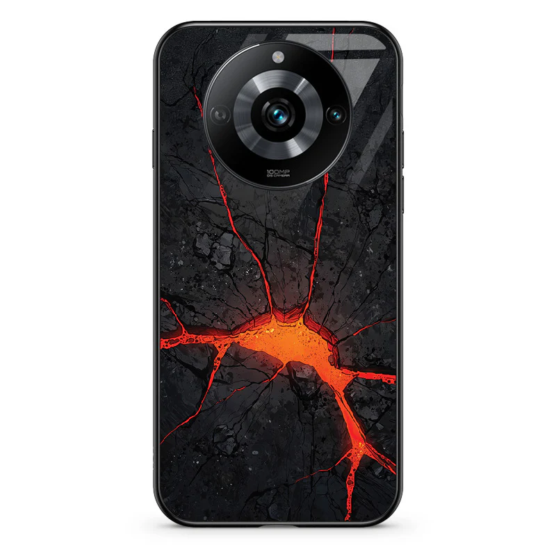 Glass Phone Case Lava Cracks - Image 86