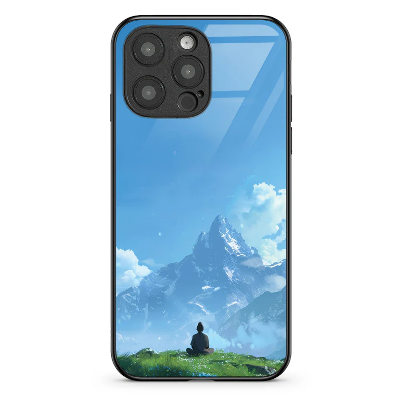 Glass Phone Case Mountain Meditation - Image 107